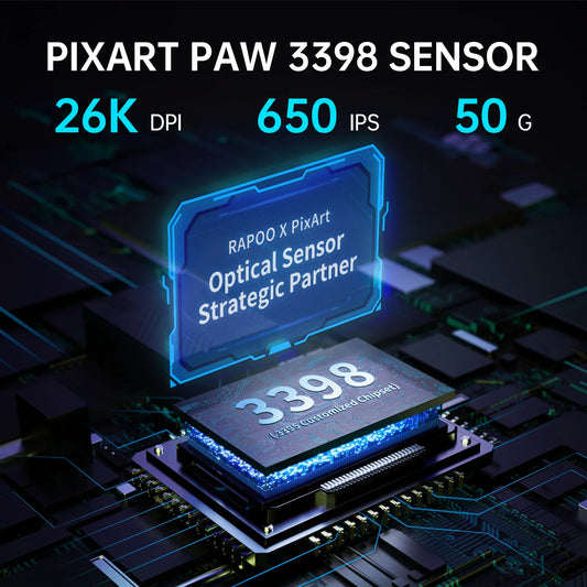 Rapoo VT9PRO PAW3398 Wireless Gaming Mouse 26000DPI 68g Lightweight Wired Wireless Mouse 160H Super Long Battery Life