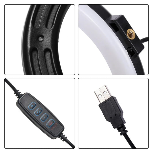 2" LED Ring Light with Tripod & Remote for TikTok & Video
