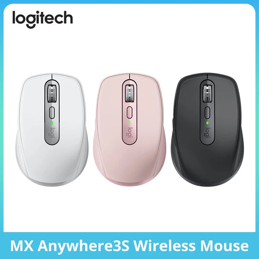 Logitech Master MX Anywhere 3S Office Silent Mouse Wireless Bluetooth 8K DPI,Magspeed Rapid Roller,Fast Charge Long Battery Life