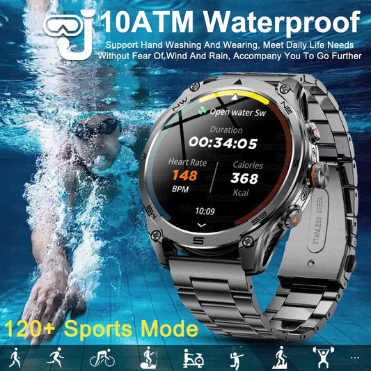 Men's GPS Smartwatch - 1.75" AMOLED, 10ATM, 1000mAh Battery
