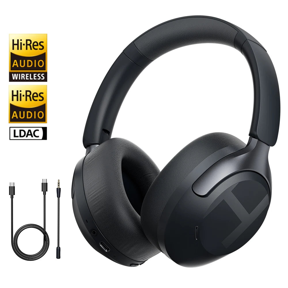 HAYLOU S40 ANC Headphones - 50dB Noise Canceling, Hi-Res Audio, Bluetooth 6.0