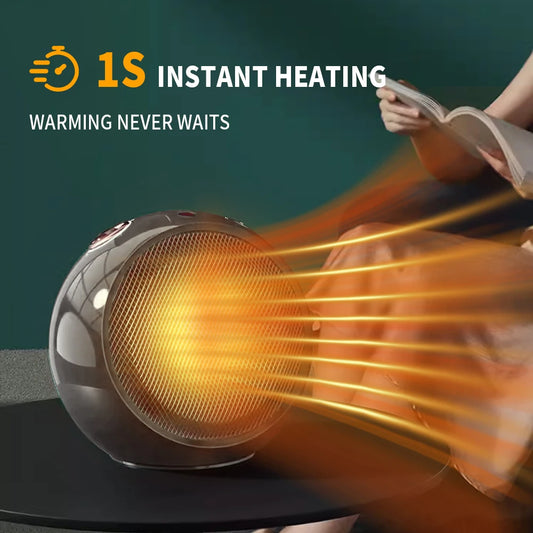1500W Portable Electric Space Heater - Fast Heating Thermostat Safety Protection