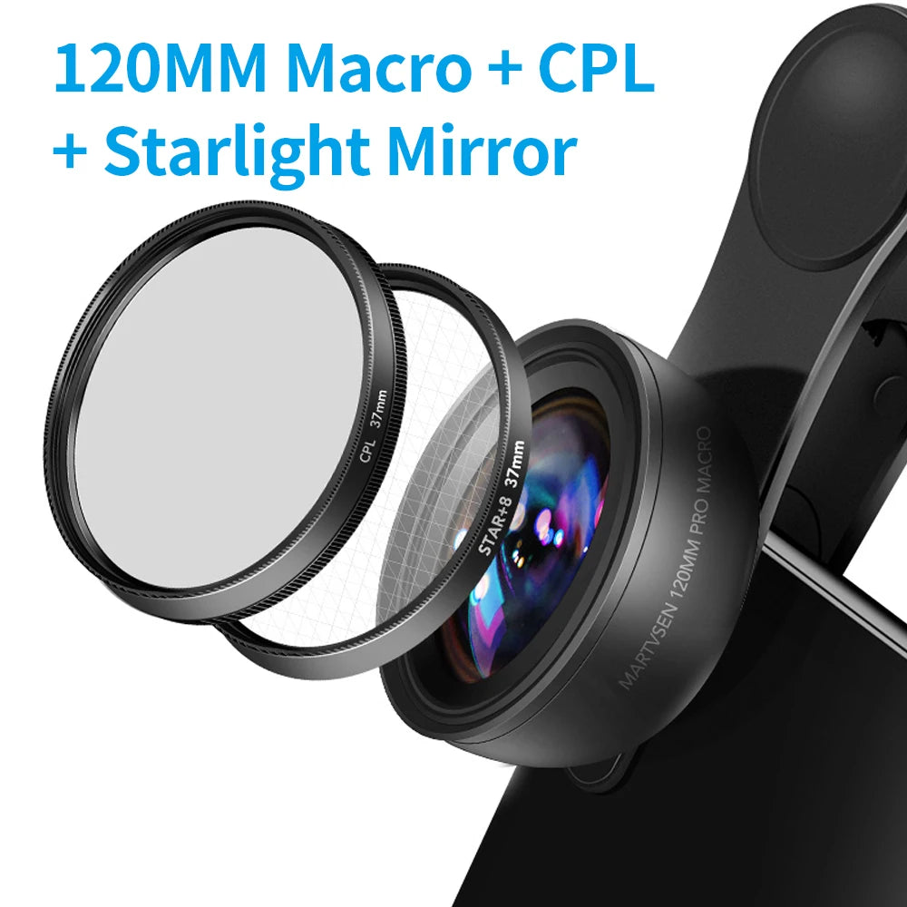 MARTVSEN 120MM 10x Macro Lens for iPhone & Android