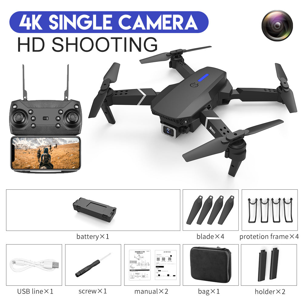 E88 4K Drone with HD Dual Camera