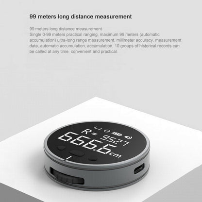 Digital Laser Measuring Tape - LCD Display