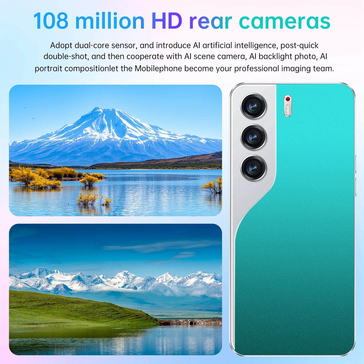 2025 Original Tablet Camon 40 Pro 7.3 inch HD 4K Android 15 22GB+2TB 7800mAh Battery 4G 5G Dual Sim Card WiFi GPS Google