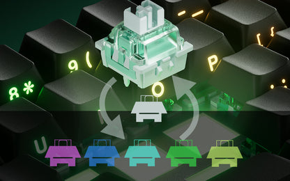 Akko MonsGeek FUN60 Mechanical Keyboard Magnetic Switch 60% Gaming Keyboards Rapid Trigger 0.01mm 8K ARGB HE/TMR Custom Keyboard