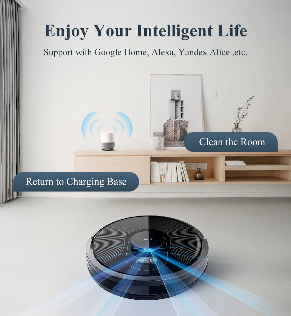 ABIR X8 Robot Vacuum - Laser Navigation Multi-Floor Mapping Zone Cleaning