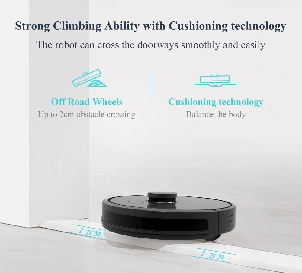 ABIR X8 Robot Vacuum - Laser Navigation Multi-Floor Mapping Zone Cleaning