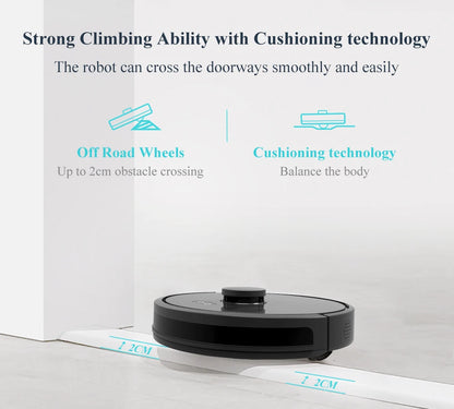 ABIR X8 Robot Vacuum - Laser Navigation Multi-Floor Mapping Zone Cleaning