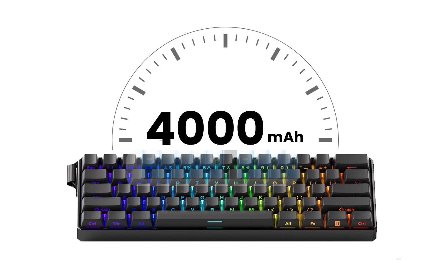 Akko MonsGeek FUN60 Mechanical Keyboard Magnetic Switch 60% Gaming Keyboards Rapid Trigger 0.01mm 8K ARGB HE/TMR Custom Keyboard