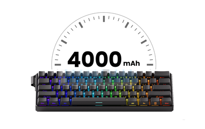 Akko MonsGeek FUN60 Mechanical Keyboard Magnetic Switch 60% Gaming Keyboards Rapid Trigger 0.01mm 8K ARGB HE/TMR Custom Keyboard