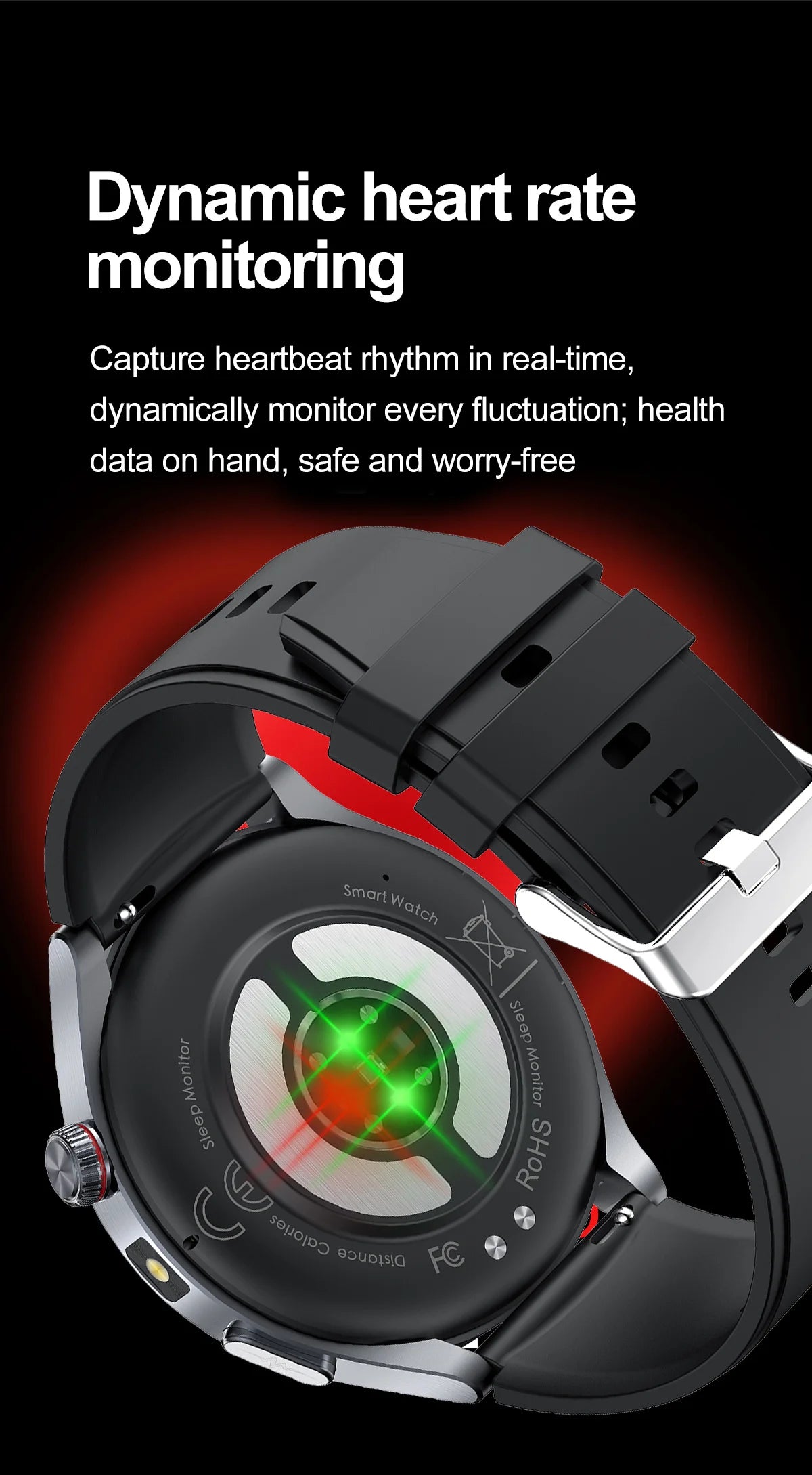 Health Smart Watch - ECG, Blood Pressure, Body Fat Analysis