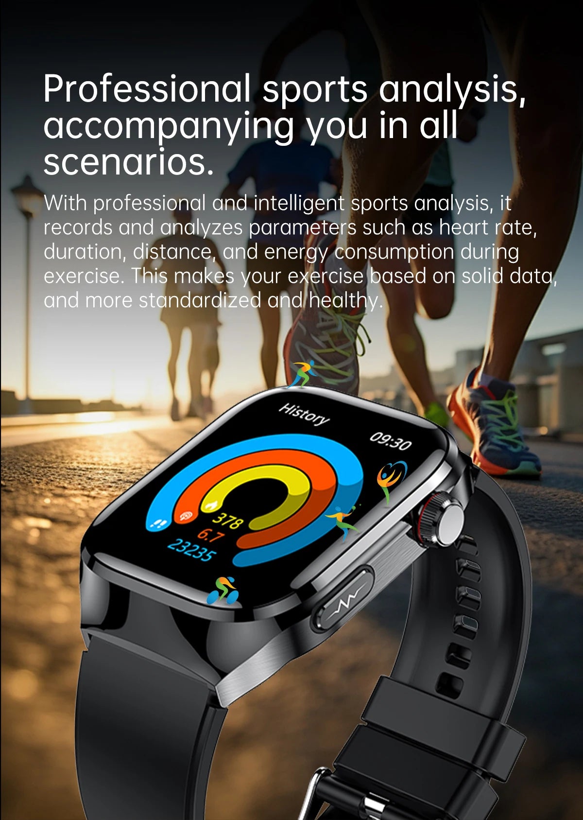 XIAOMI Health Smart Watch - ECG PPG Blood Pressure Oxygen Monitor with Bluetooth Call