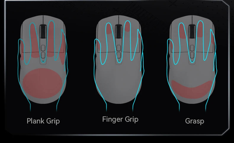 ATTACK SHARK X6 Mouse,PAW3395 Bluetooth Tri-Mode Connection,RGB Touch Magnetic Charging Base,Macro Gaming Mouse