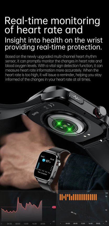 XIAOMI Health Smart Watch - ECG PPG Blood Pressure Oxygen Monitor with Bluetooth Call