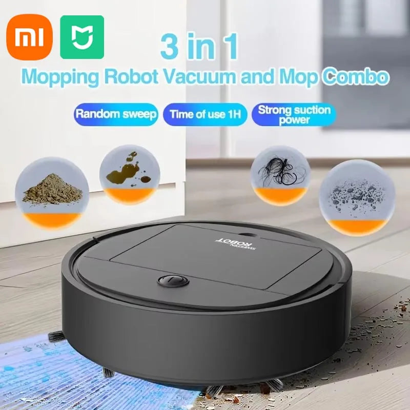 Xiaomi MIJIA 3-in-1 Robot Vacuum - 4000Pa Suction USB Charge Smart Cleaner