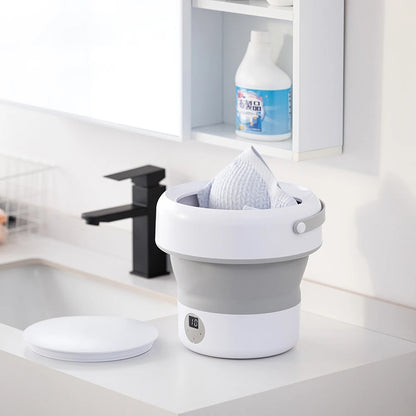 Portable Folding Washing Machine 6L 11L - Mini Ultrasonic Washer Spin Dryer