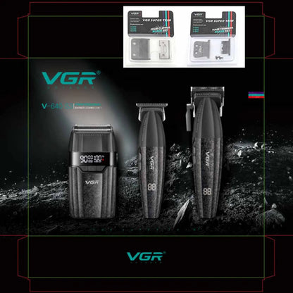 VGR V-640 Professional Hair Clipper - 9000 RPM Rechargeable Trimmer for Men