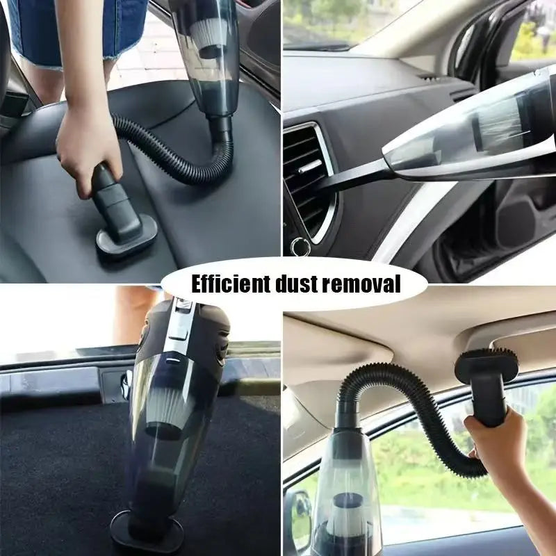 Portable Wireless Handheld Vacuum - Rechargeable Car & Home Pet Hair Cleaner