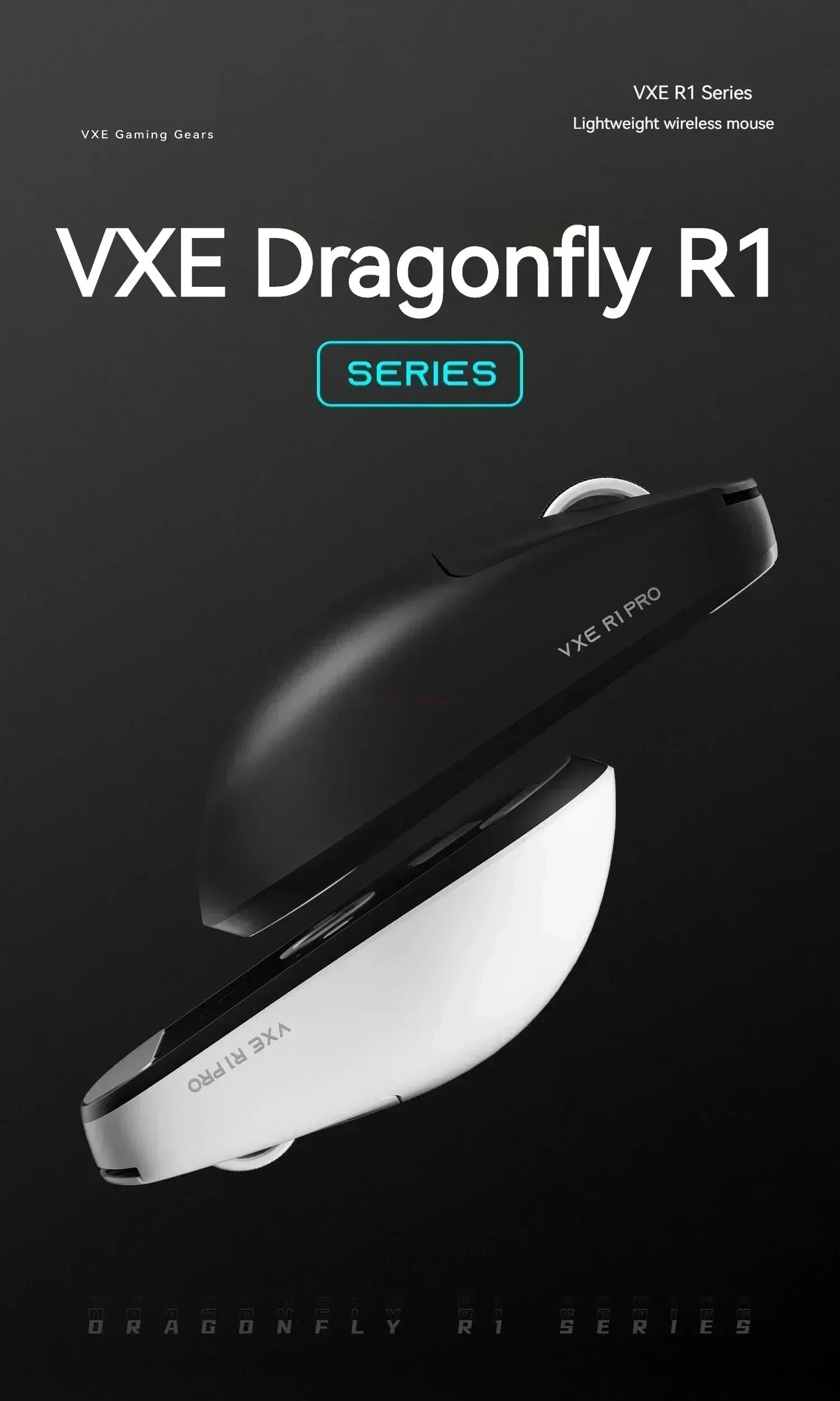 Vxe Dragonfly R1SE R1 R1pro R1ProMax Gaming Mouse Mouse Rechargeable Gamer Paw3395 Lightweight Ergonomic Wireless Mouse Esport