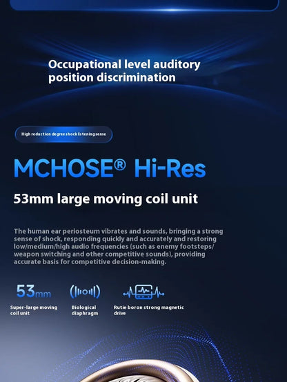 Original MCHOSE V9 Pro Customized Gaming Headphone Tri-mode Esports Earphones Hi-res Music Active Noise Reduction Headsets PC