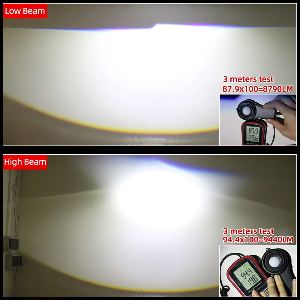 Bi LED Projector Headlight Lenses 90W