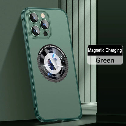 Aluminum Metal Case for iPhone with Magnetic Charging