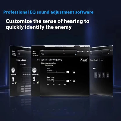 Original MCHOSE V9 Pro Customized Gaming Headphone Tri-mode Esports Earphones Hi-res Music Active Noise Reduction Headsets PC