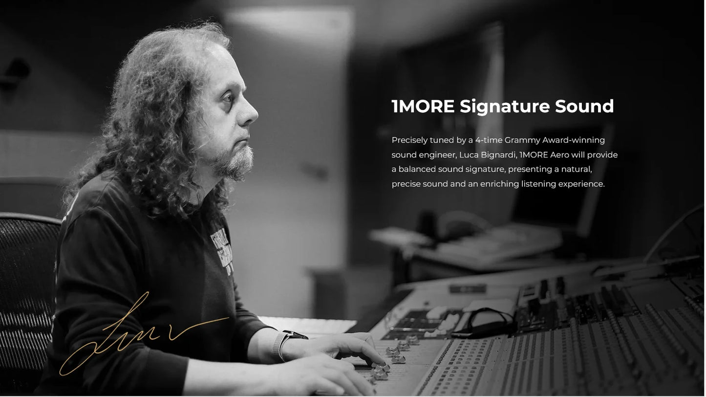 1MORE Aero Earbuds - Noise Cancellation, 28H Playtime, Wireless Charging