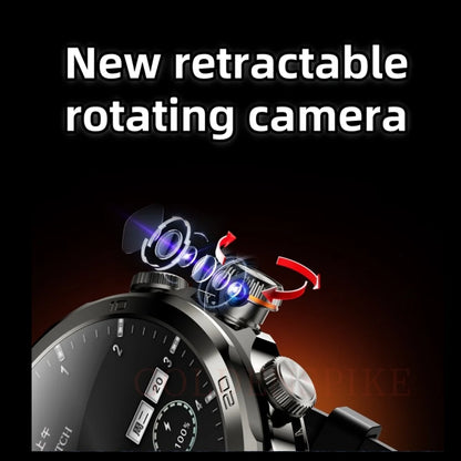 H19 Android Smartwatch - 190° Rotary Camera, GPS, 1.95" AMOLED