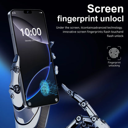 I16 Pro Max 2026 New HOT 6.8inch HD Global Edition Original Smart Dual Card 6800mAh Battery Facial Recognition Function