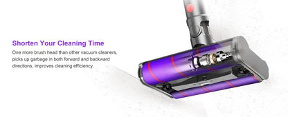 UMLO V102 Cordless Vacuum Cleaner - Brushless Motor Stick Vacuum for Pet Hair