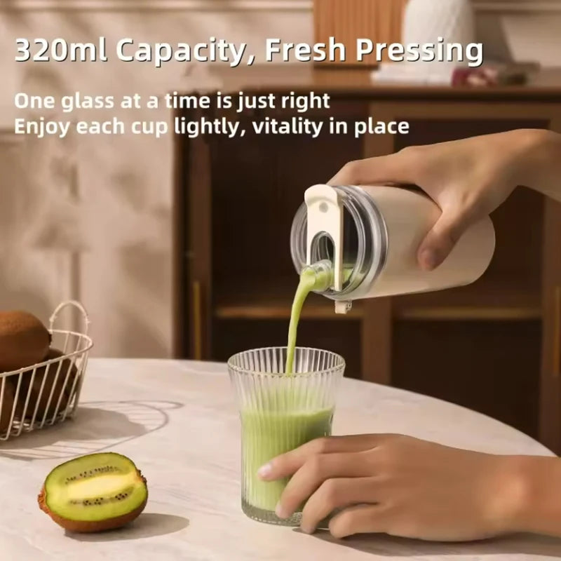 320ML USB Portable Blender Bottle with 26 Blades