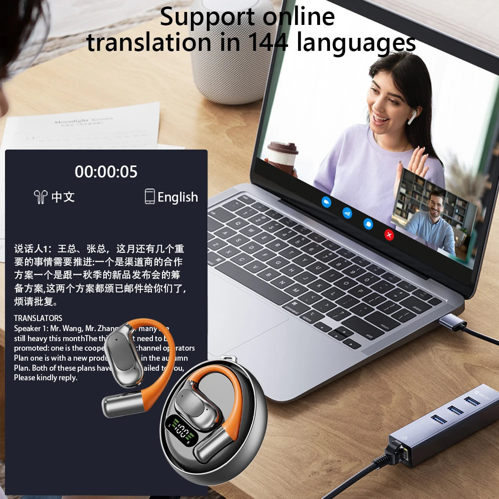 Real-Time Translation Earbuds - 144 Languages