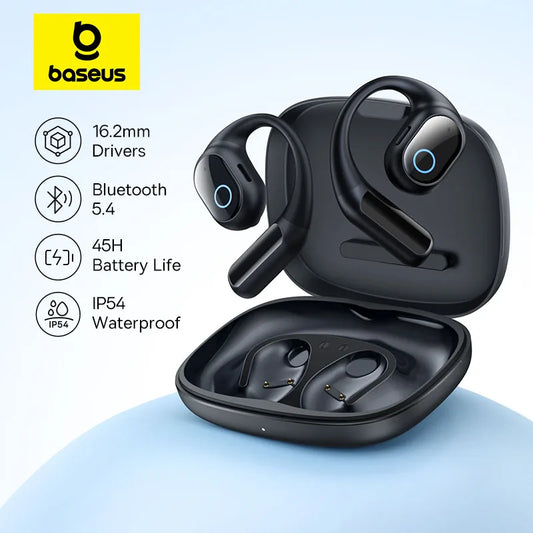Baseus Eli 10i Open-Ear Bluetooth 5.4 Earphones - IP54 Waterproof Sports Earbuds