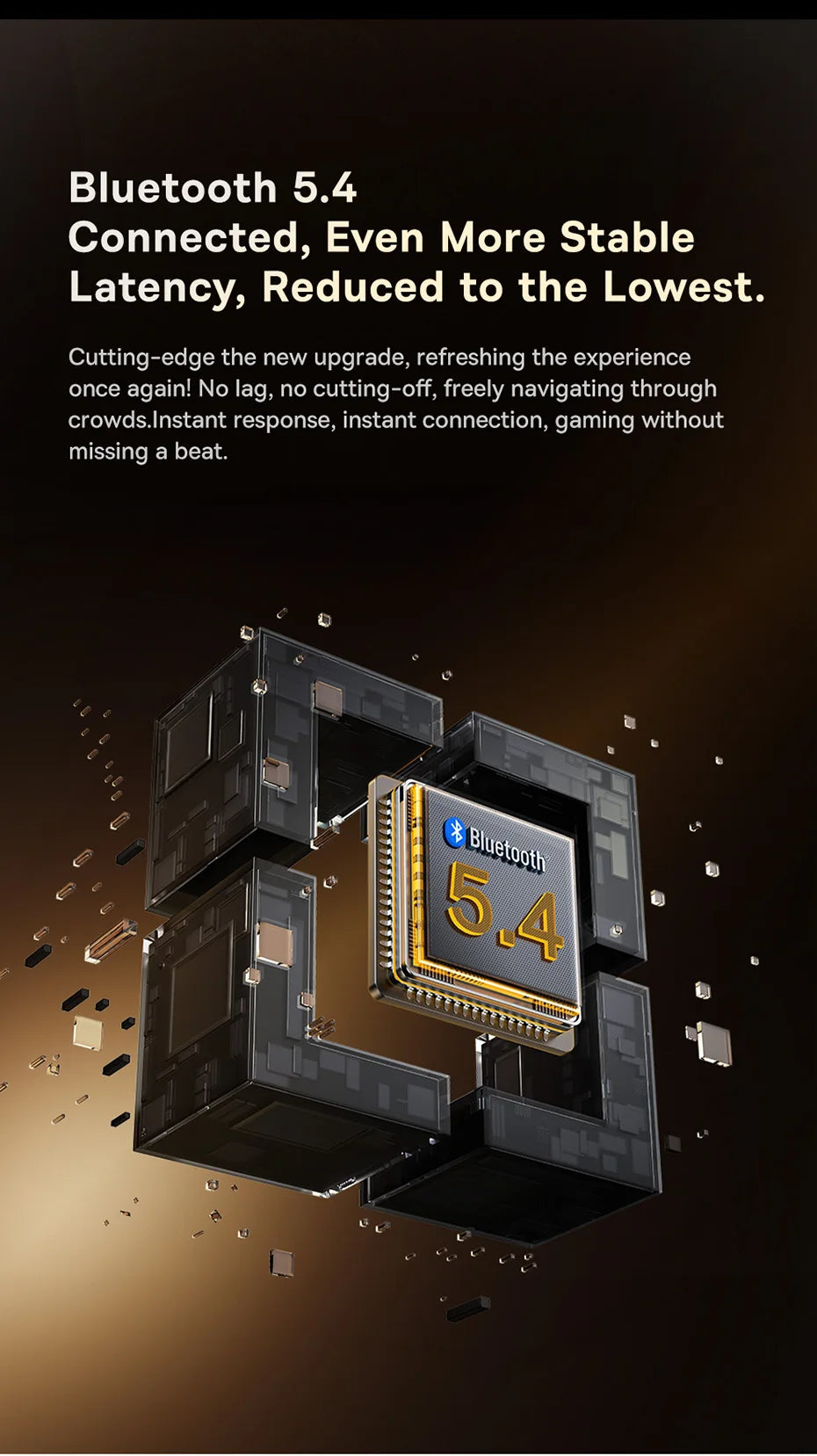 Baseus Bowie M2s Ultra Wireless Earphones Smart Screen 52dB Noise Cancelling Bluetooth 5.4 Headphones 3D Audio Spatial Earbuds