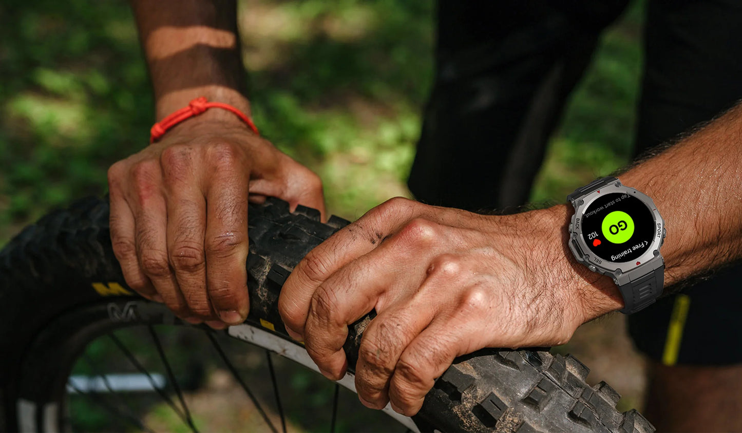 T-Rex 3 Pro Military GPS Smartwatch - 10ATM, 500mAh, Dual-Band GPS