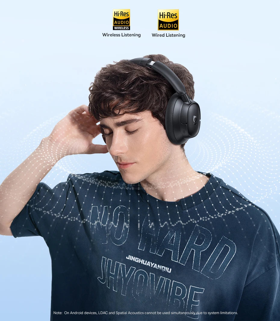 Baseus EH10 NC Wireless Headphones - 45dB ANC, Hi-Res LDAC, 80H Battery