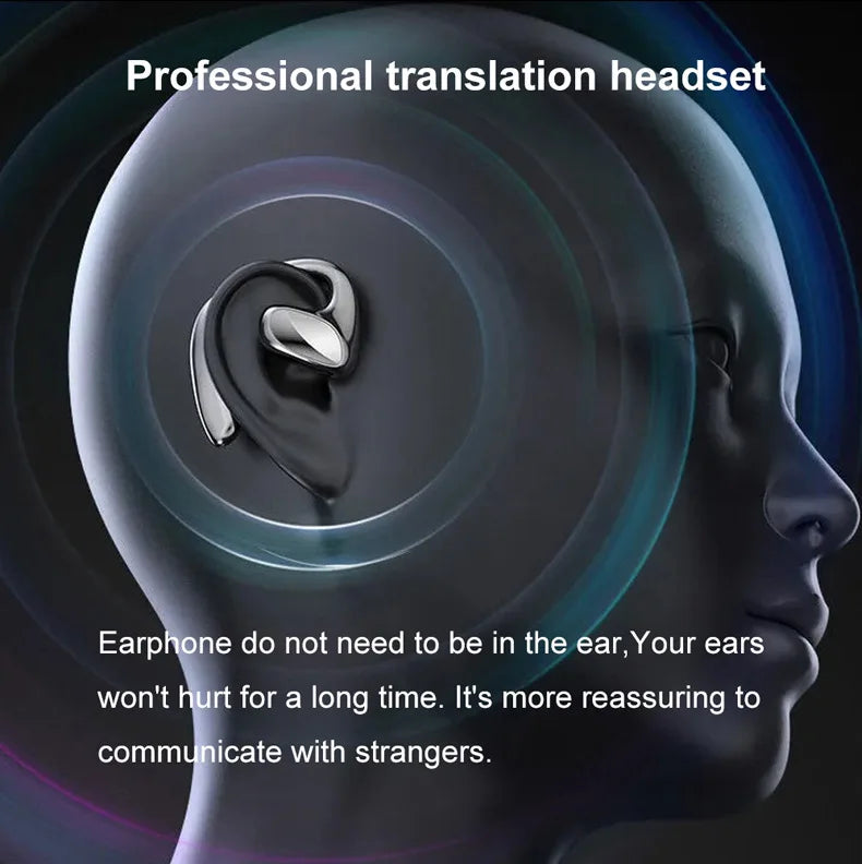 M8 Translation Headphones 144 LaM8 Translnguages instant Translate Smart Voice Translator Wireless Bluetooth Translator Earphone