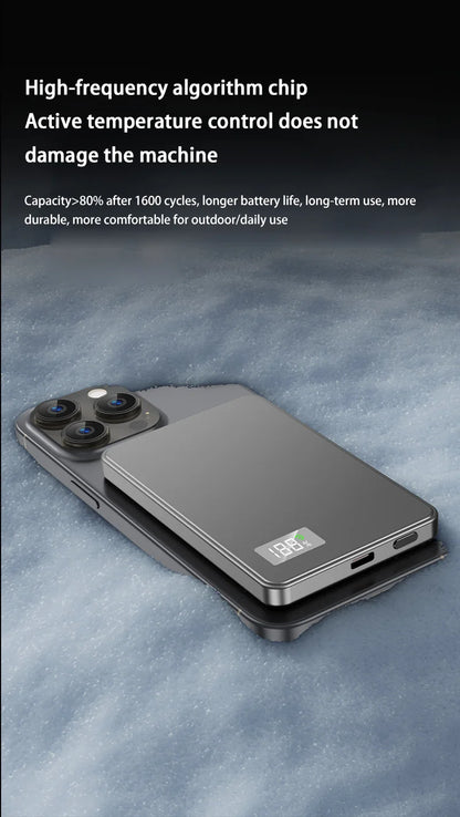 Xiaomi 500000mAh Portable Magnetic Wireless Power Bank PD22.5W Fast Charging External Battery for Magsafe For iPhone Samsung