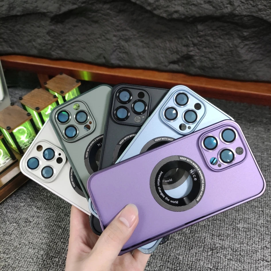 Aluminum Metal Case for iPhone with Magnetic Charging