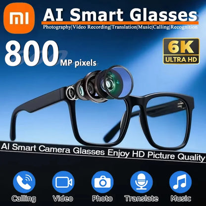 Xiaomi 6K AI Smart Glasses - Photochromic, Bluetooth, Voice Assistant, Camera