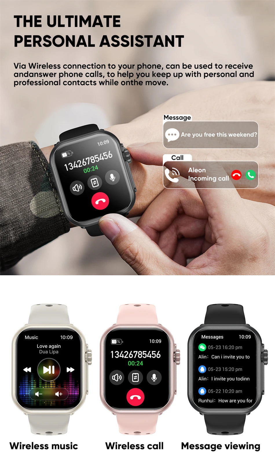 Ultra 2 SE Smartwatch - 1000mAh, AMOLED, GPS, 100+ Sports Modes
