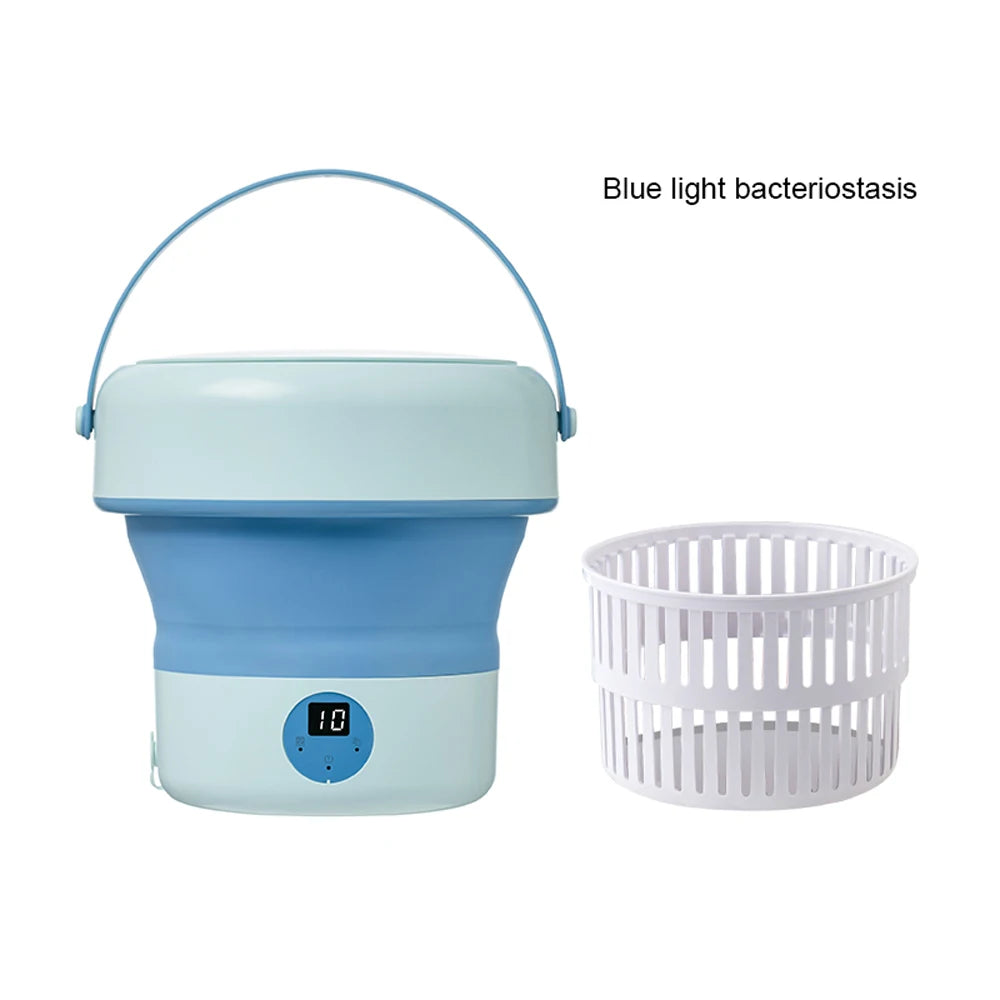 Portable Folding Washing Machine 6L 11L - Mini Ultrasonic Washer Spin Dryer