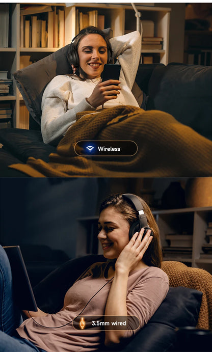 Picun B8 Wireless Headphones - 120H Battery, 3 EQ Modes