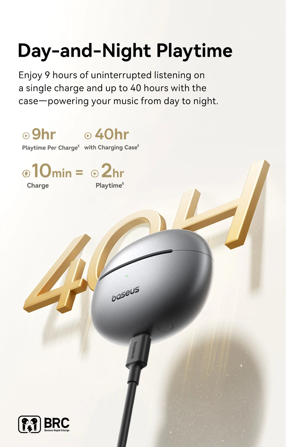 Baseus MC1 Pro Ear Clip Wireless Earphones Bluetooth 6.0 Hi-Res Ultra Open Earbuds earrings 4-Mic ENC Clip on ear buds Headphone