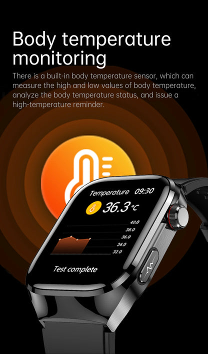 XIAOMI Health Smart Watch - ECG PPG Blood Pressure Oxygen Monitor with Bluetooth Call