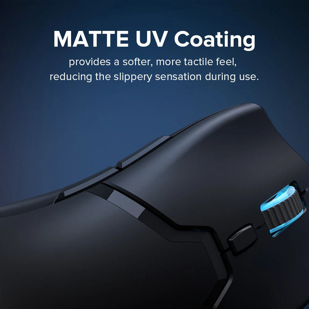 Delux M800PRO PAW3395 Wireless Gaming Mouse RGB light 26000DPI Wired Programmable Rechargeable Mice for PC Laptop Gamer