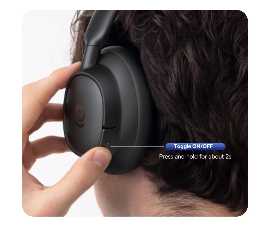 Baseus EH10 NC Wireless Headphones - 45dB ANC, 80H Battery